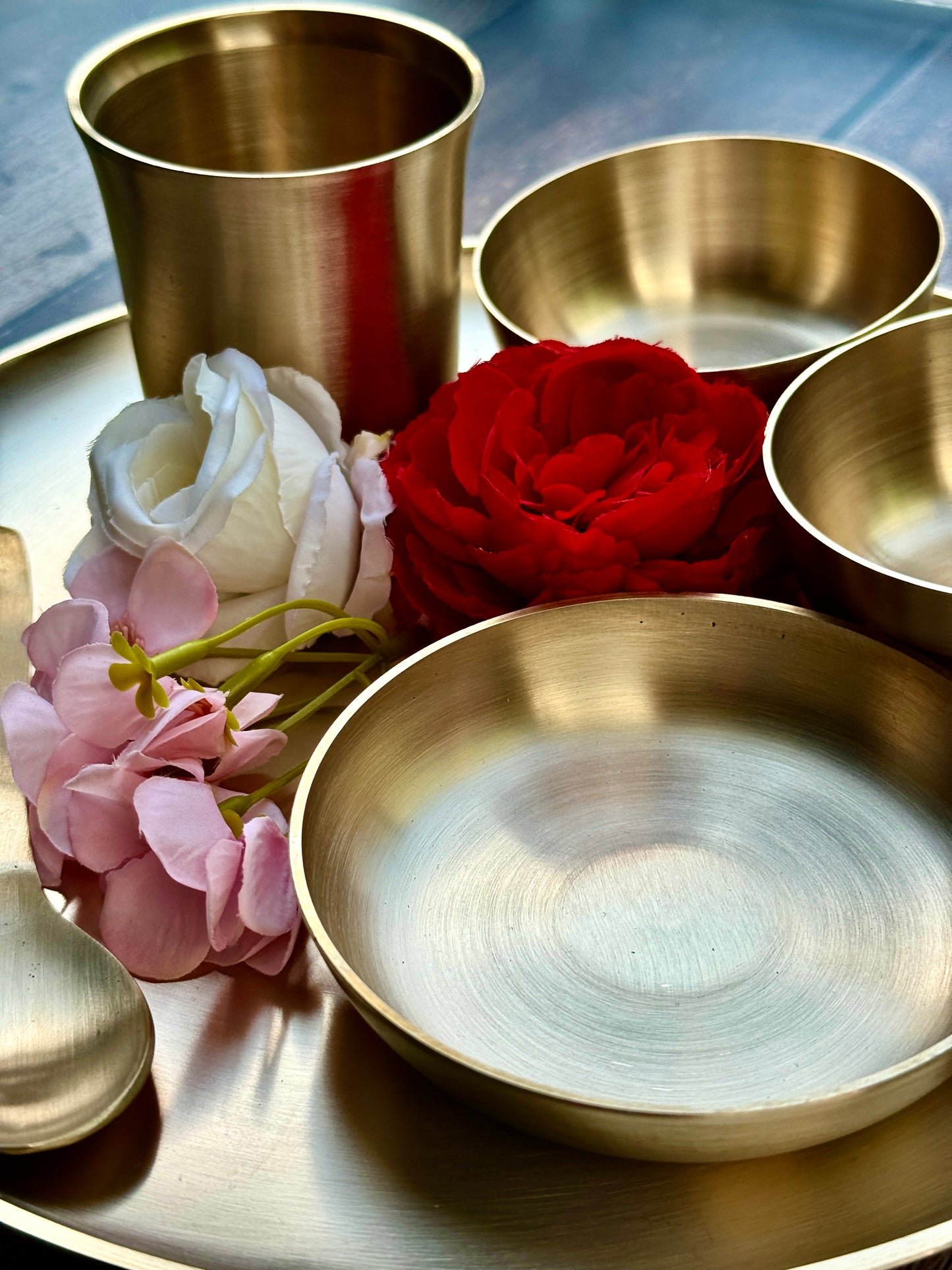 Kansa thali set-11" | set of 6pcs