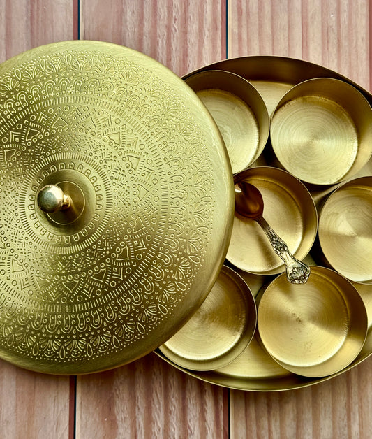 Brass spice box