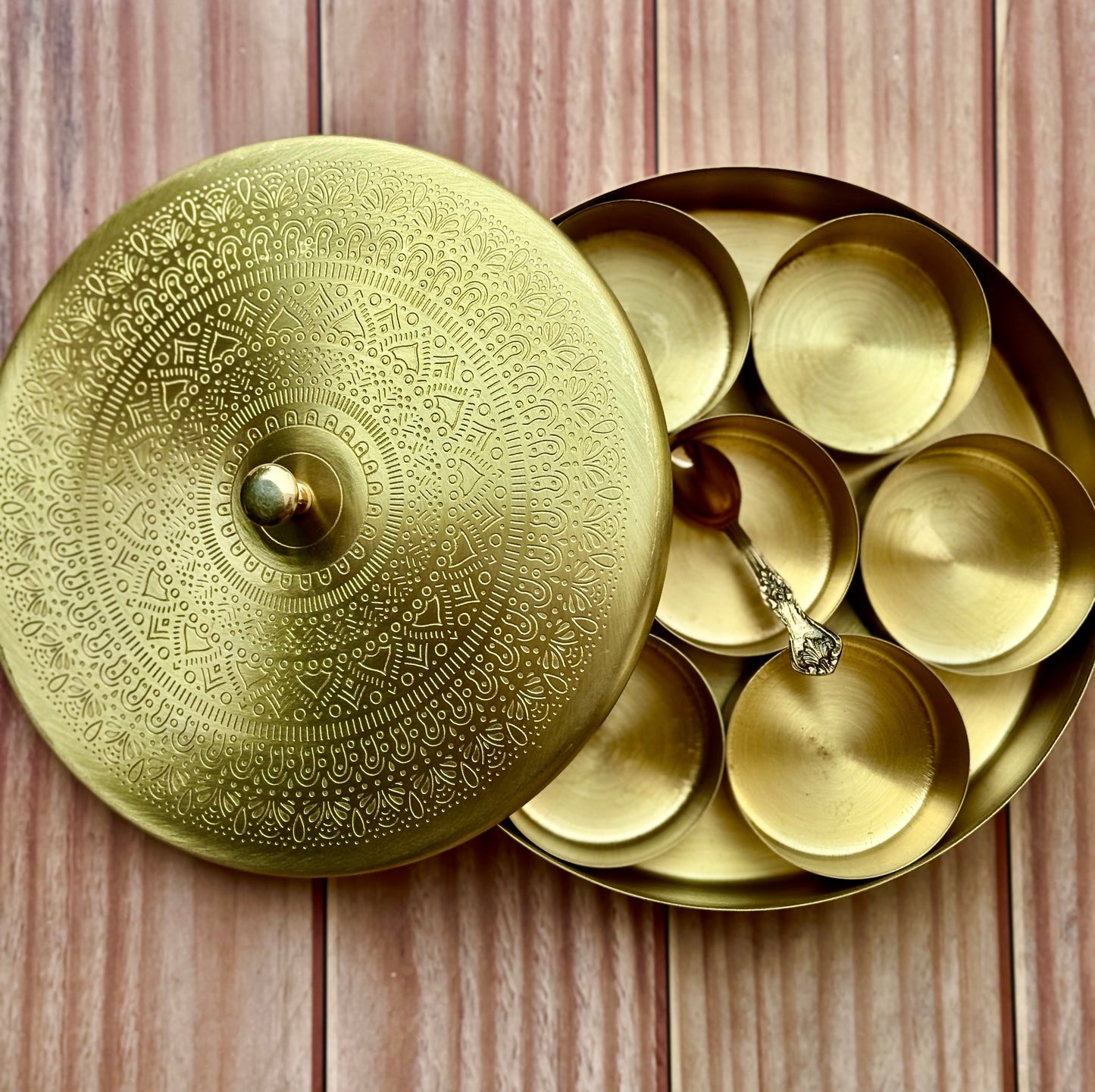 Brass spice box