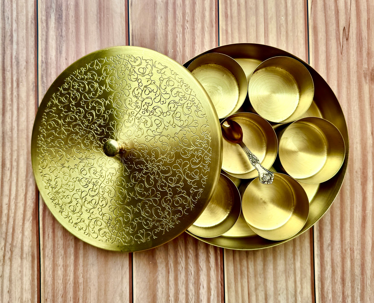 Brass spice box